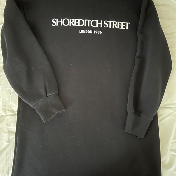 ZARA - Slogan Sweatshirt Dress - Picture 4 of 6